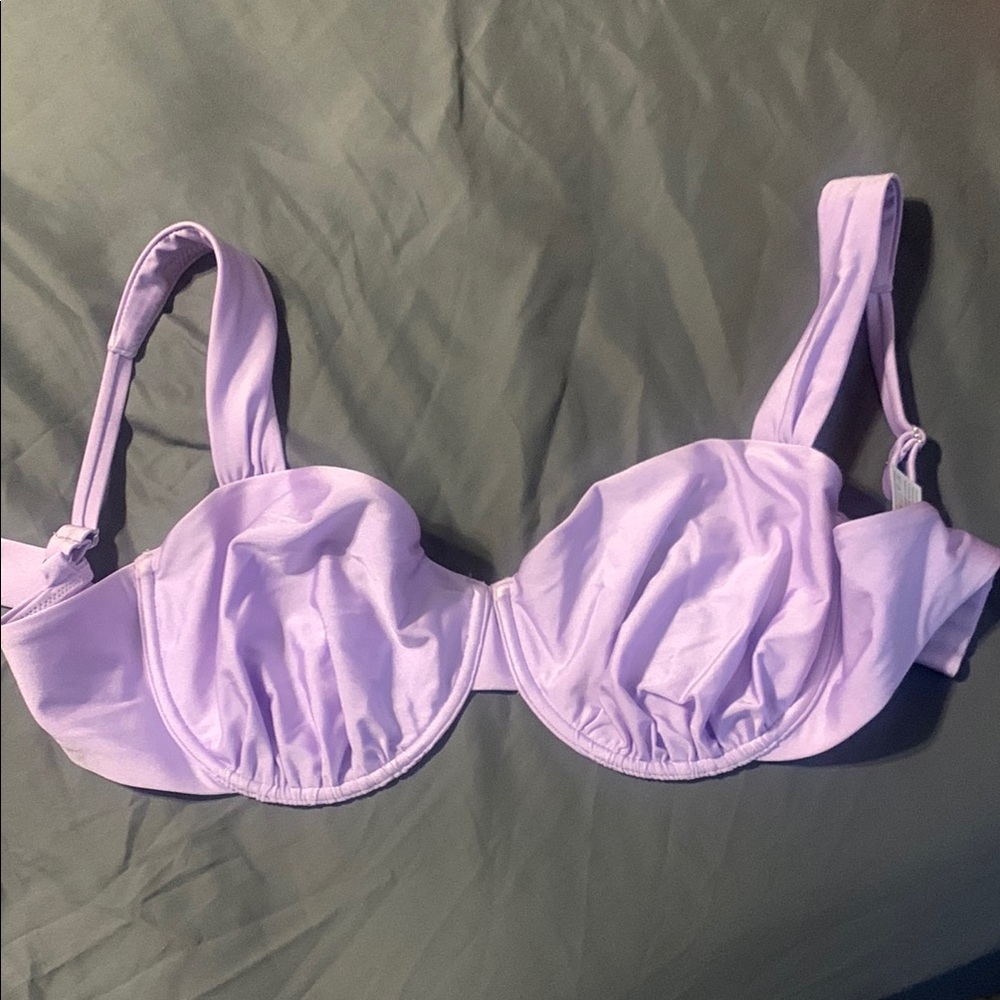 Abercrombie purple curve love bikini top
